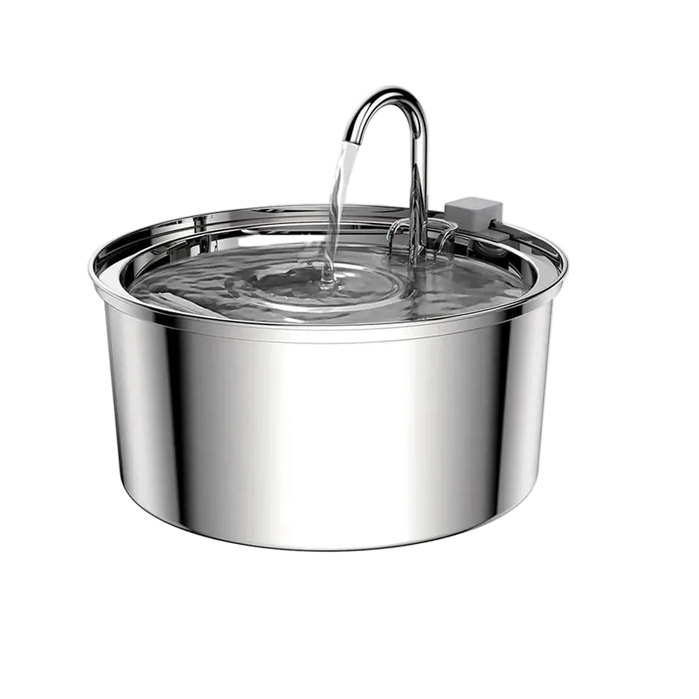 Paws and Splash - Stainless Steel Cat Water Fountain