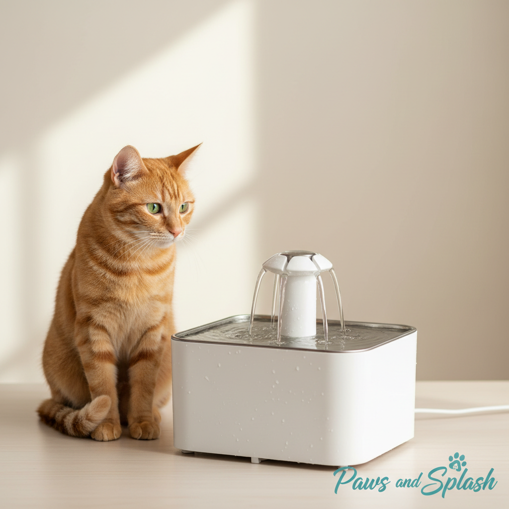 Cat Water Fountain - Paws and Splash